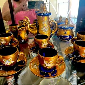 Original Venetian Glass & Gold Leaf